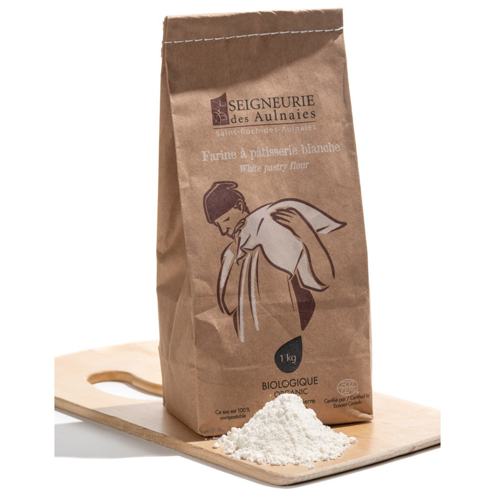 Farine à pâtisserie blanche bio