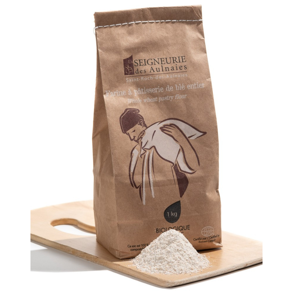 Farine à pâtisserie de blé entier bio
